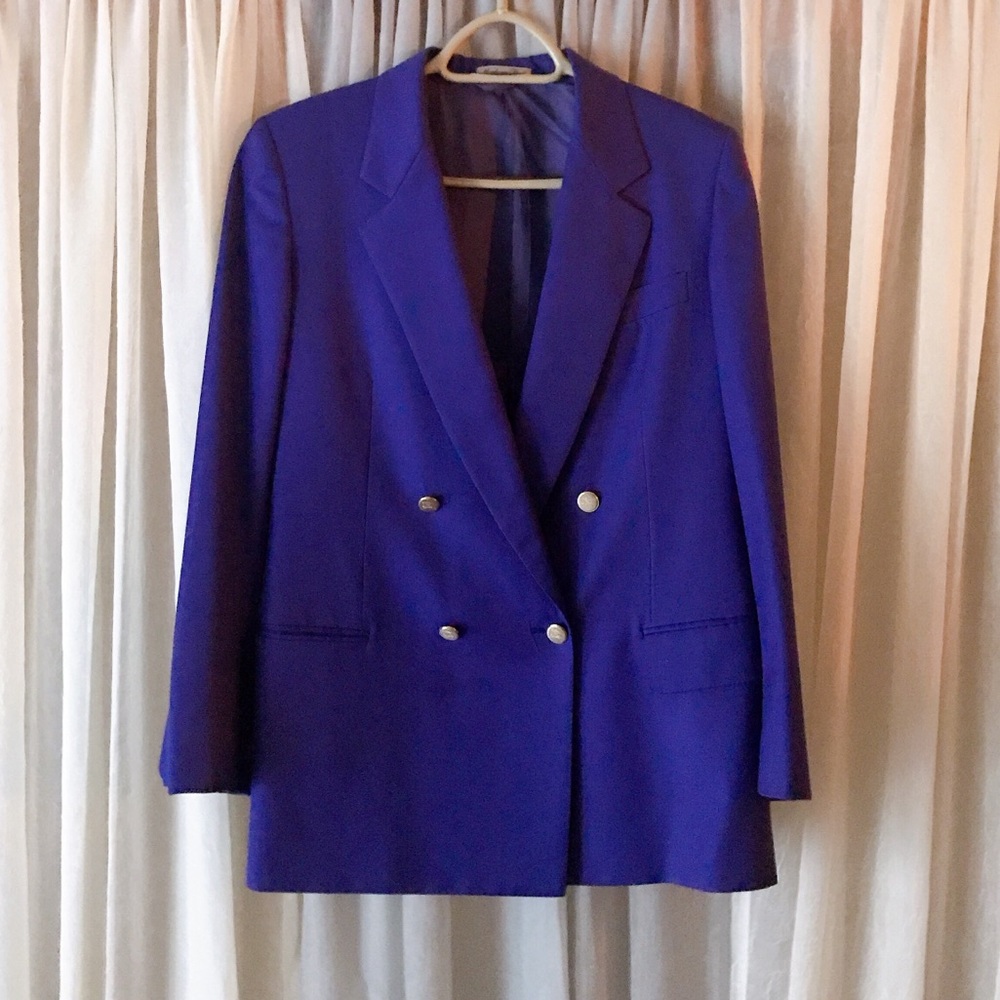 Vintage Burberry Suit Jacket with Skirt